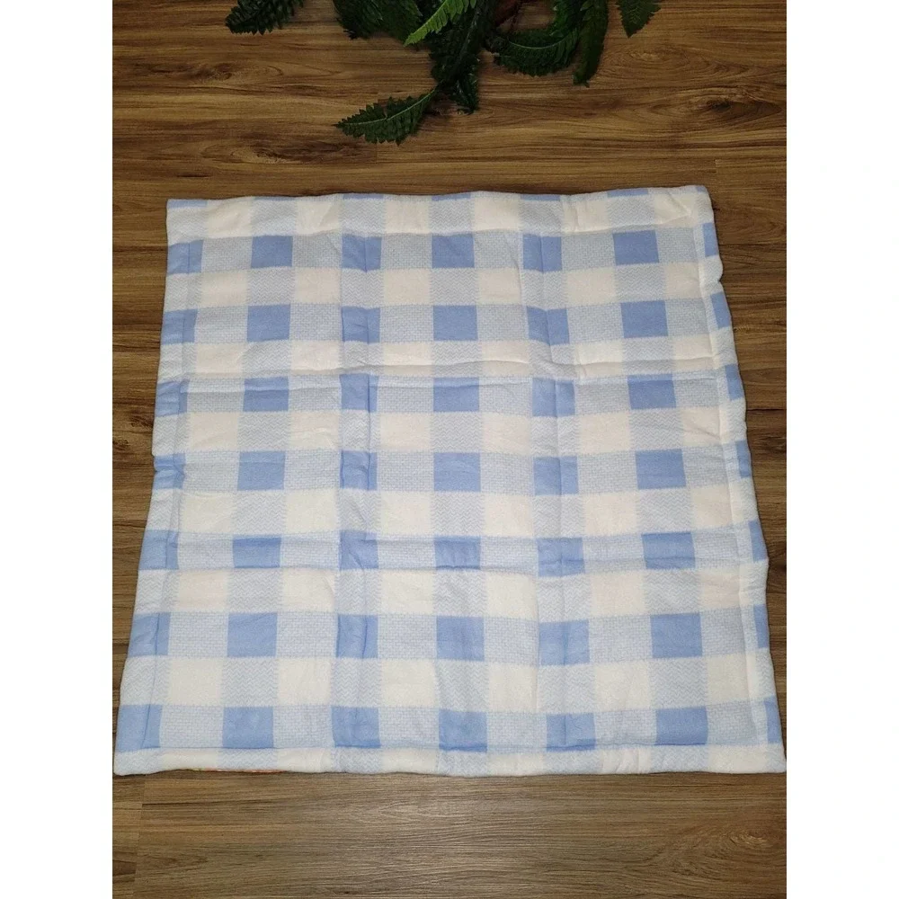 Custom Quilted Reversible Baby Blanket Farm Animals